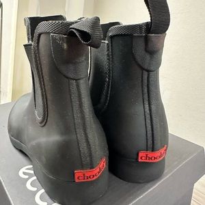 CHOOKA DELRIDGE CHELSEA RAIN BOOT BLACK SZ 7.5 never work or use NWT rain boots
